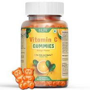 INLIFE Vitamin C Daily Essential Supplement Orange Flavour 30 Gummies