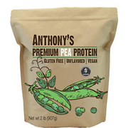AnthonyS Premium Pea Protein 2 Lb Plant Based Gluten Free Unflavored Vegan