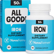 Novaferrum All Good | Iron Capsule Supplements for Adults | Anemia | 50Mg of Iro
