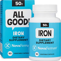 Novaferrum All Good | Iron Capsule Supplements for Adults | Anemia | 50Mg of Iro