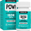 Novaferrum Pow | Chewable Iron Supplement for Adults | Anemia | 36Mg of Iron | 9