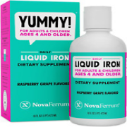Novaferrum Yummy 16 Fl Oz | Liquid Iron Supplement for Kids Ages 4 and over | 18