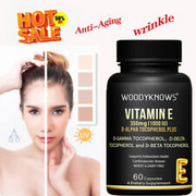 Vitamin E 350 Mg | Antioxidants, Cardiovascular Health, Free Shipping, Non-GMO