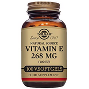 Solgar Natural Source Vitamin E 268 mg (400 IU) Vegetable Softgels - Pack of 100 - Fights Free Radicals - Immune System Support - Vegan and Gluten Free