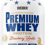 Weider Premium Whey Protein Powder, Strawberry Vanilla, 33g of Protein Per Serving, Low Carb, Whey Protein Isolate, Rich in BCAA's, 2,3kg