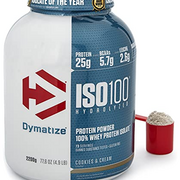 Dymatize ISO 100 Cookies&Cream 2,2 kg - Whey Protein Hydrolysat + Isolat Powder