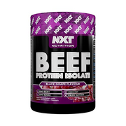 NXT Beef Protein Isolate 540g - High Protein Powder in Natural Amino Acids - Paleo, Keto Friendly - Dairy and Gluten Free | 540g (Black Grape)