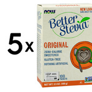 (250 g, 283,91 EUR/1Kg) 5 x (NOW Foods Better Stevia, Original - 100 packets)