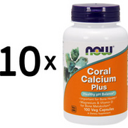 (450 g, 334,50 EUR/1Kg) 10 x (NOW Foods Coral Calcium Plus - 100 vcaps)
