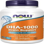 NOW FOODS, DHA-1000 BRAIN SUPPORT Gehirn Gesundheit 90 Weichkapseln