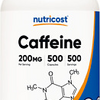 Nutricost Caffeine Pills 500 Capsules 500 Servings 200mg Per Serving