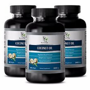 Natural pure coconut oil - COCONUT OIL 3000 mg - Reduces protein loss - 3B