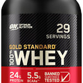 Optimum Nutrition Gold Standard 100% Whey Protein Powder, French Vanilla Creme,