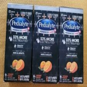 3 Pedialyte Advanced Care Orange Breeze (18 Packets TOTAL) -exp: 10/24+