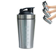 1 * Protein Shaker Bottle Portable Stainless Steel Shaker Bottle 500ml / 739ml