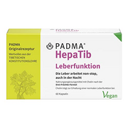 PADMA HepaTib 60 Kaps. Stoffwechsel und innere Reinigung | 3-Früchte-Formel mit wertvollem Cholin, das beiträgt zur Erhaltung der normalen Leberfunktion | mit Polyphenolen und Gerbstoffen, vegan