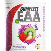 EAA Pulver 500g ERDBEERE KIWI - 12.500mg essentielle Aminosäuren - unglaublich lecker & erfrischend - COMPLETE EAA mit allen 9 EAAs inkl. Histidin - EAA vegan Aminosäuren Pulver - Amino Workout Drink