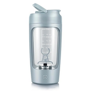 BYYLECL Shaker-Flasche, wiederaufladbar, leistungsstark für glatte Proteinshakes, Dual-Mischtechnologie mit Shaker-Bällen, BPA-frei, für Protein-Shakes und Mahlzeitenersatz-Shakes, Blau
