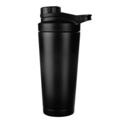EACHPT Shaker Proteinshake|750ML|Schwarz|Eiweiß Shaker mit Sieb Shaker|Edelstahl Protein Shaker Doppelwandig Vakuum Isoliert|BPA Frei Auslaufsicher|Edelstahl Thermoflasche| für eiweiß-Sportgetränke
