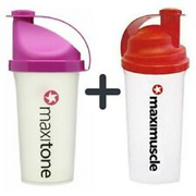 Maximuscle Shaker 700 ml + New Maxitone Shaker 500 ml Protein Bottle His N Hers