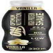 6 X Optimum Nutrition High Protein Vanilla Flavour Shake 330ml  Gold Standard