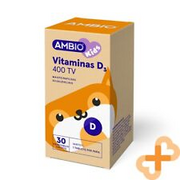 AMBIO Kids Vitamin D3 400IU 30 Chewable Tablets Immune System Support