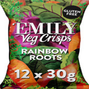 EMILY - Veg Crisps - Rainbow Roots - Gluten Free, Vegan, Free From Palm Oil - R