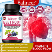 Beetroot Extract w/Calcium,Vitamin C | 30 To 120 Capsules|IMPROVE BLOOD FLOW