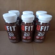 6 X Ufit Chocolate Flavour Protein Shakes Fat Free High Fibre