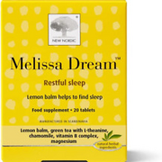 Nordic Melissa Dream Herbal Sleeping Tablets 20 Pack - Natural Insomnia Relief -
