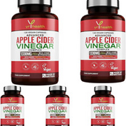 Apple Cider Vinegar Capsules Max Strength with Cayenne Pepper, Bio-Cultures, Tur