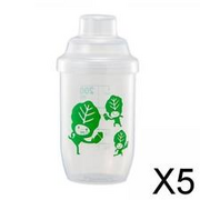 5X Sports Shaker Bottle 200ml Drink Bottle Mixer Bottle for Water Drinks Sports