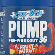 Applied Nutrition Pump ZERO 3G Stimulant Free Strong Pre Workout 375g 25 serve