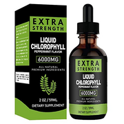 BTSEURY Liquid Chlorophyll Drops, 59ml Mint Flavor All-Natural Concentrate Energy Booster Natural Deodorant Energy Booster Digestion And Immune System Booster