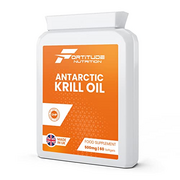 Krill Oil Capsules High Strength | Fish Oil Tablets with Omega 3 EPA, DHA, Astaxanthin, Phospholipids | Eco Harvested Superba™ Antarctic Krill Oil 500mg 60 Softgels