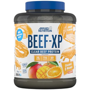 Applied Nutrition Beef XP - Clear Hydrolysed Beef Protein Isolate, Fruit Juice Style, Dairy Free Beef Protein Powder, Lactose Free, Zero Sugar, Low Fat, 1.8kg - 60 Servings (Orange & Mango)