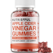 Apple Cider Vinegar Gummies with The Mother for Weight Loss | ACV 1000mg Enhanced Vitamin C, B12, B9 & Folic Acid | 60 High Strength, Vegan, Gluten Free Capsules with Beetroot & Pomegranate Powder