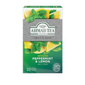 Ahmad Tea Peppermint & Lemon Teabags, Herbal Tea, 20 ct (Pack of 6) - Decaffeinated & Sugar-Free