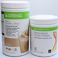 HERBALIFE (Duo) Formula 1 Healthy Meal Nutritional Shake Mix (Cafe Latte) with Personalized Protein Powder
