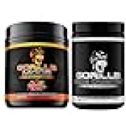 Gorilla Mode Pre Workout (Strawberry Kiwi) + Creatine (100 Serv.) - Comprehensive Stack for Improved Strength, Power Output, and Muscle Size