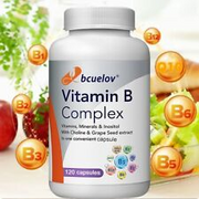 Vitamin B-Komplex (30 Bis 120) B1 B2 B3 B5 B6 B12 + Magnesium + Zink