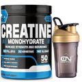 Creatine Monohydrate,Strength,Reduce Fatigue,100% Pure Creatine,Lean Muscle Building,Supports Muscle Growth,Athletic Performance,Recovery [50 Servings,Orange] Free Shaker