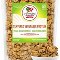 Textured Vegetable Protein TVP Unflavored 1 lb. Bag Natural Plant Based Vegan...