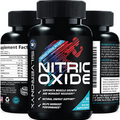 Nitric Oxide Supplement L-Arginine 3X Strength Muscle Support Booster 60 Caps