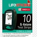 6 × LifeSmart 2TwoPlus Ketone Test Strips (10) Plus Meter