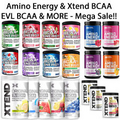 EVL Evlution Nutrition BCAA Energy Amino Acid Pre-Workout Powder - All FLAVORS