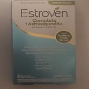 Estroven Complete + Ashwagandha  Menopause Relief 30 Capsules Expiration: 2025