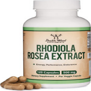 Rhodiola Rosea Supplement 500Mg, 120 Vegan Capsules (Third Party Test, Gluten Fr