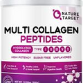 NATURE TARGET Multi Collagen Peptides Powder - Type 35 Servings (Pack of 1)