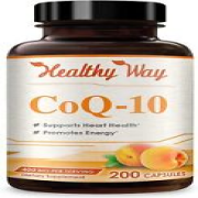Healthy Way CoQ10 400mg 200 Capsules Non-GMO